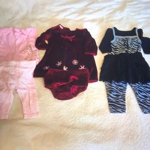 3 outfits 0-3 months
